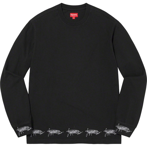 Supreme Signature L/S Top - Black