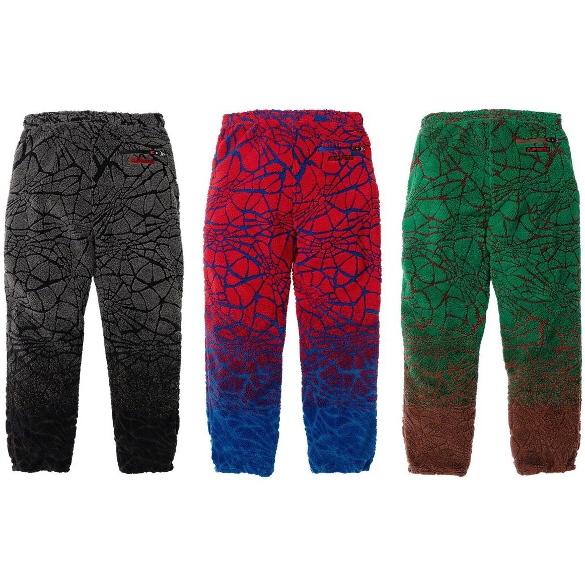 Supreme Supreme Spyder Web Polar Fleece Pant (FW22) - $198