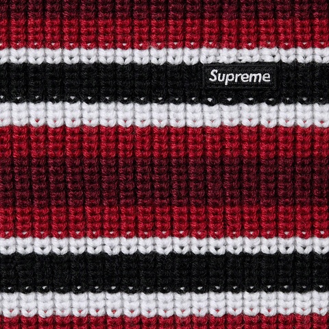 Supreme Small Box Balaclava/Turtleneck Sweater - Black Stripe