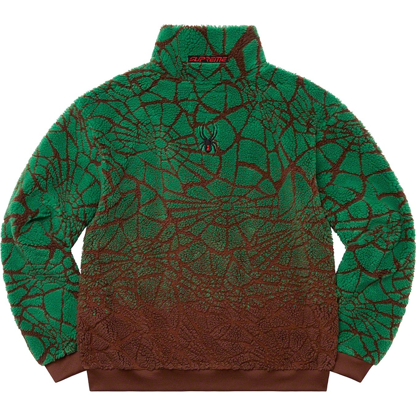 Supreme Supreme Spyder Web Polar Fleece Jacket (FW22) - Brown - $248