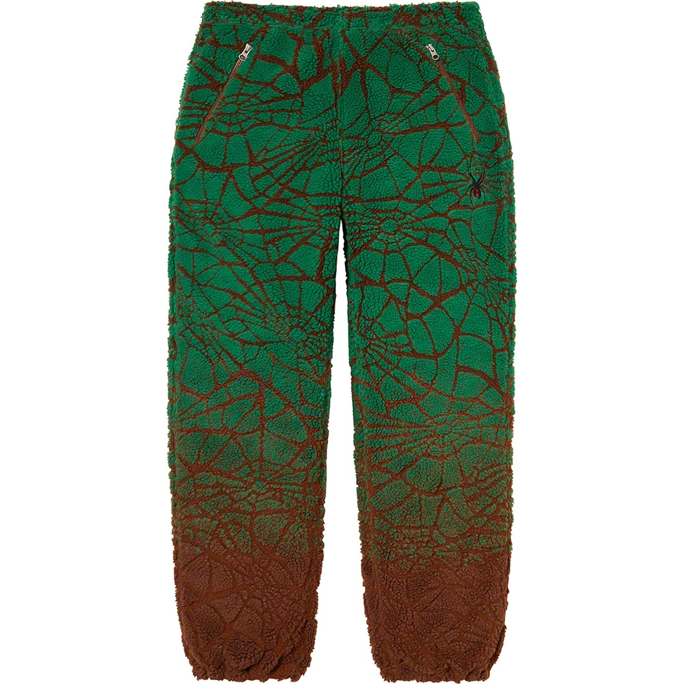 Supreme Supreme Spyder Web Polar Fleece Pant (FW22) - Brown - $198