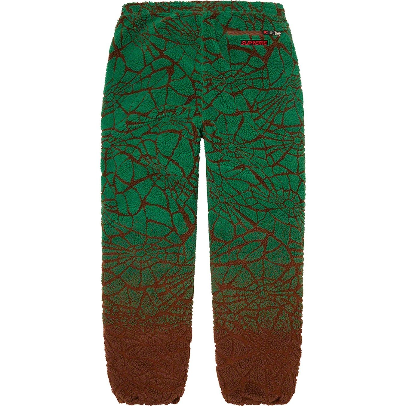 Supreme Supreme Spyder Web Polar Fleece Pant (FW22) - Brown - $198