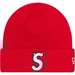 Supreme New Era S Logo Beanie (FW22) - Red