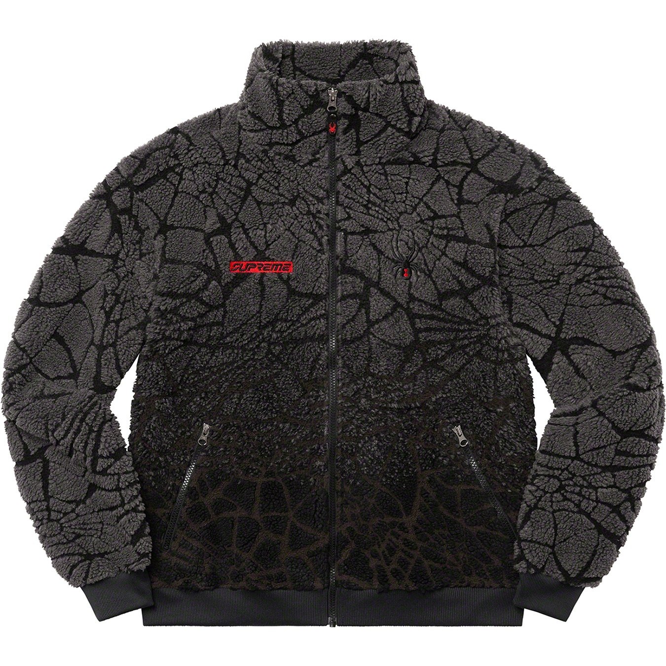 Supreme Supreme Spyder Web Polar Fleece Jacket (FW22) - Black - $248