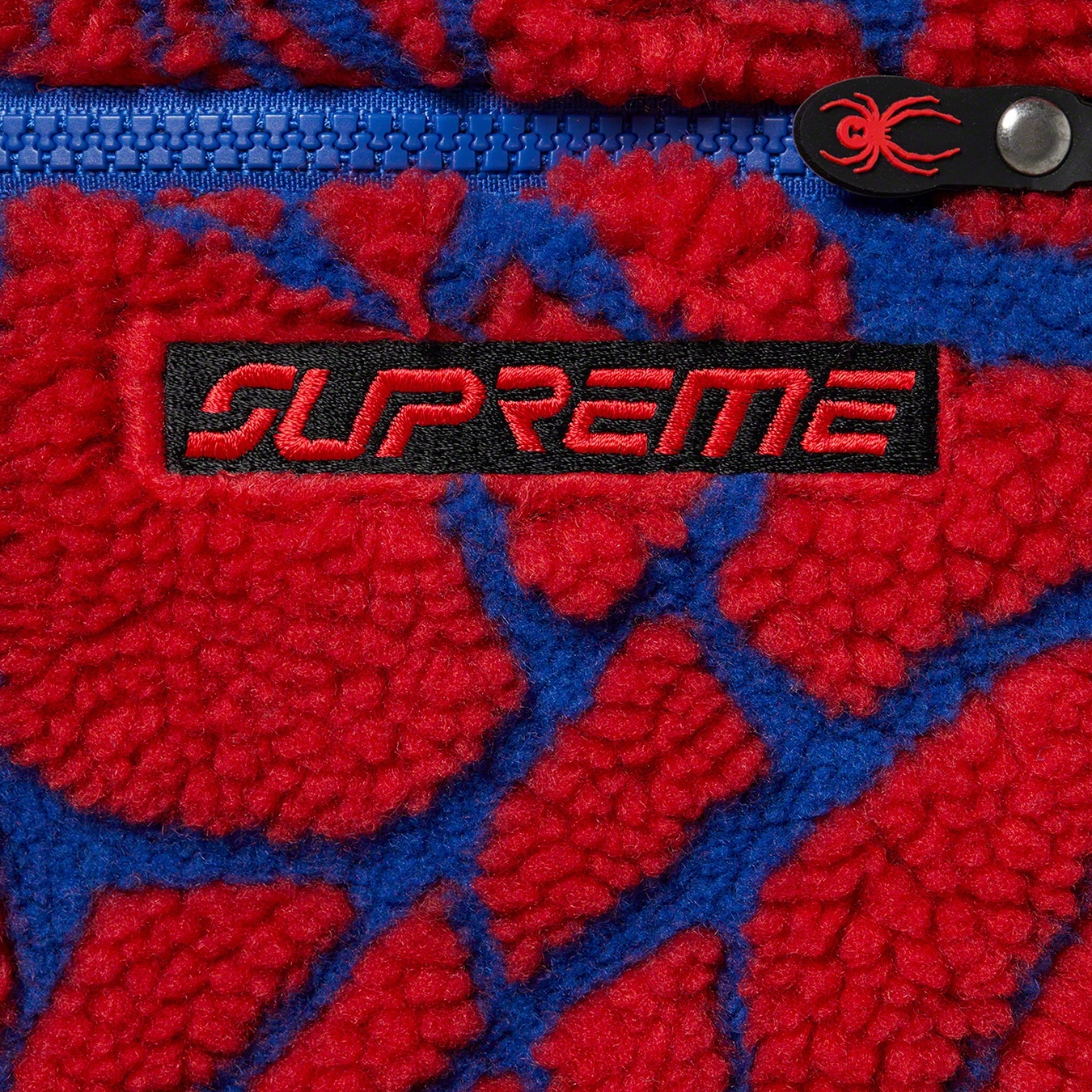 Supreme Supreme Spyder Web Polar Fleece Pant (FW22) - Royal - $198