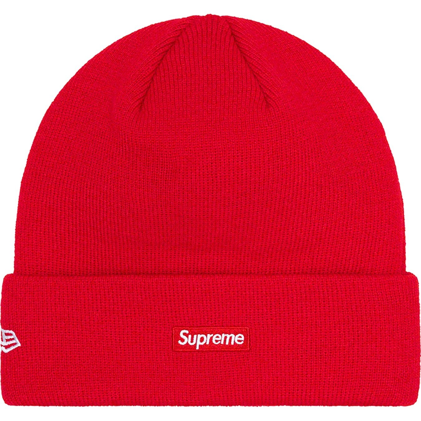 Supreme New Era S Logo Beanie (FW22) - Red - $40