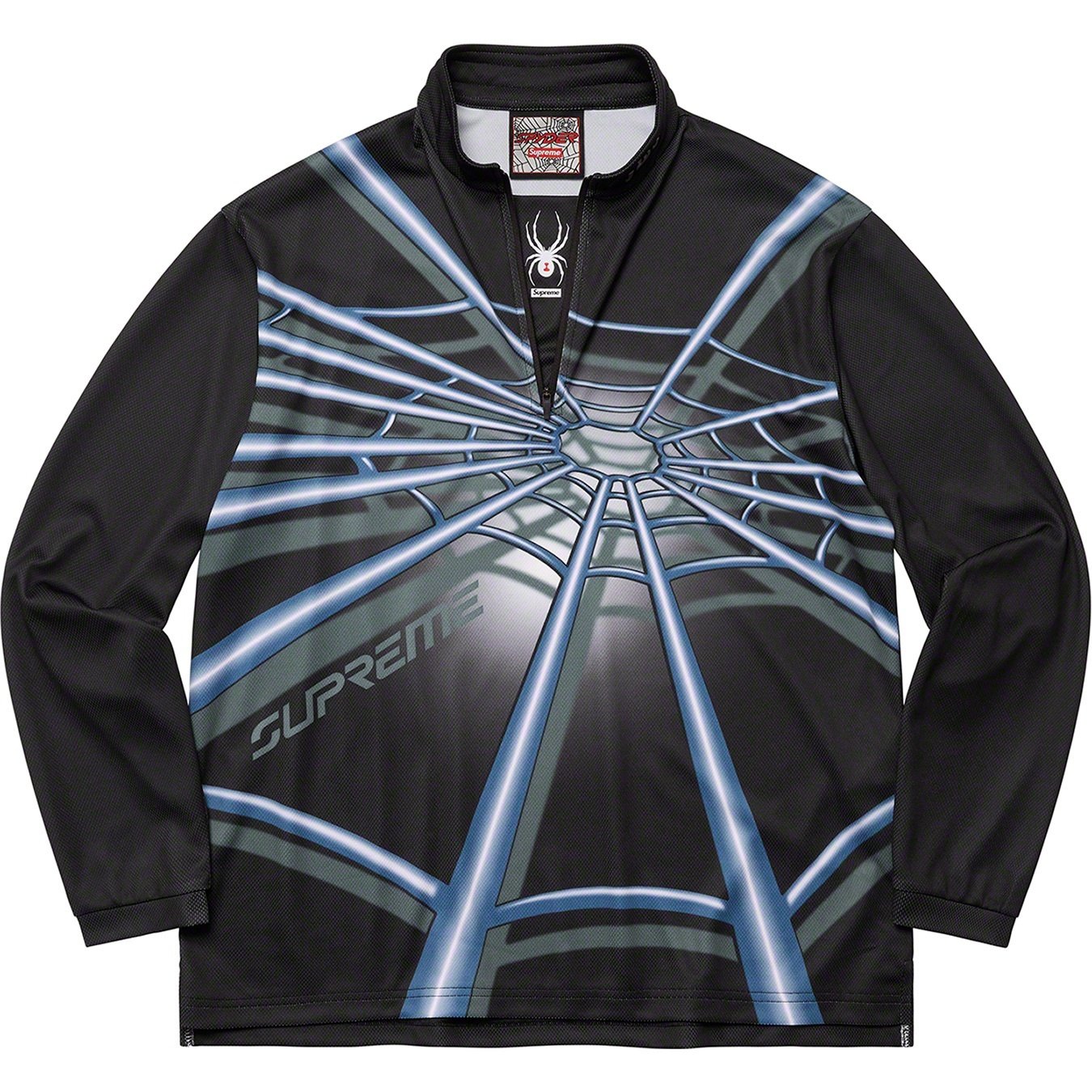 Supreme Spyder Web Half Zip Pullover (FW22) - $128