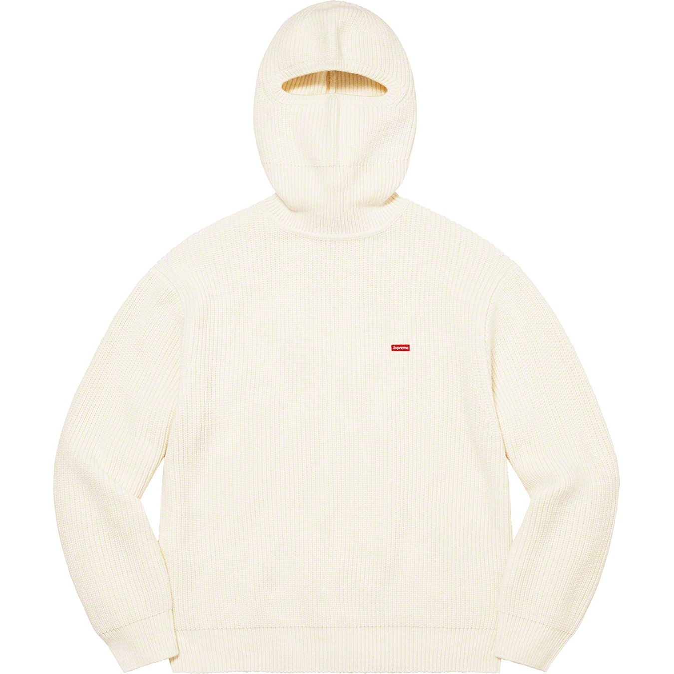 Supreme Small Box Balaclava Turtleneck Sweater (FW22) - White - $148