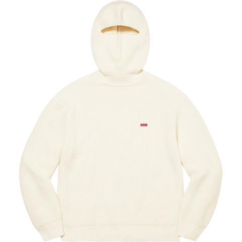 Supreme Small Box Balaclava/Turtleneck Sweater - White