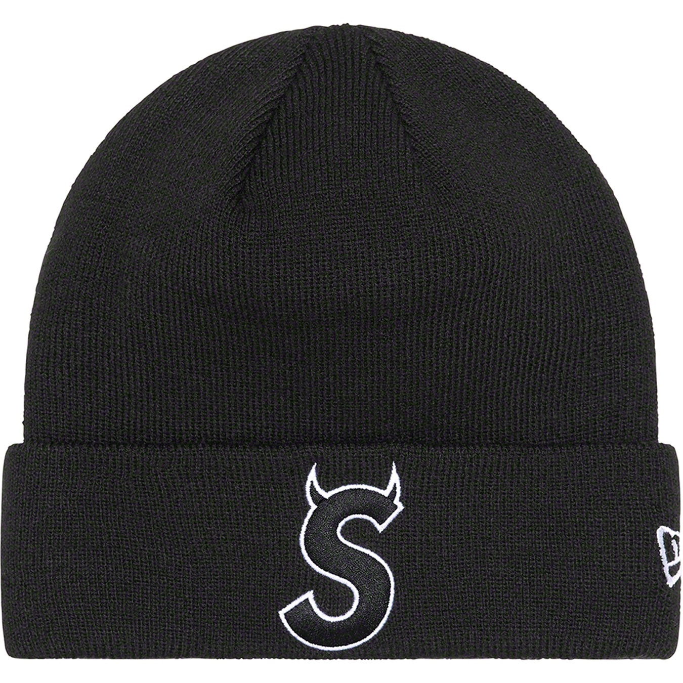 Supreme New Era S Logo Beanie (FW22) - Black - $40