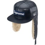 Supreme Leather Earflap New Era (FW22) - Navy
