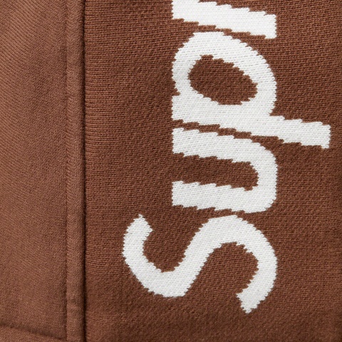 Supreme Brim Zip Up Hooded Sweatshirt - Dark Brown