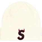 Supreme New Era S Logo Beanie (FW22) - Natural