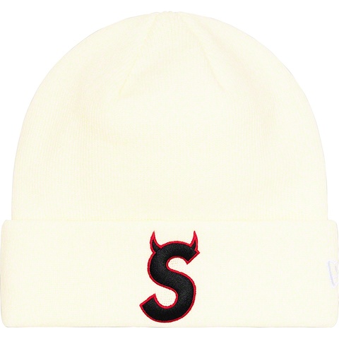 Supreme New Era® S Logo Beanie - Natural