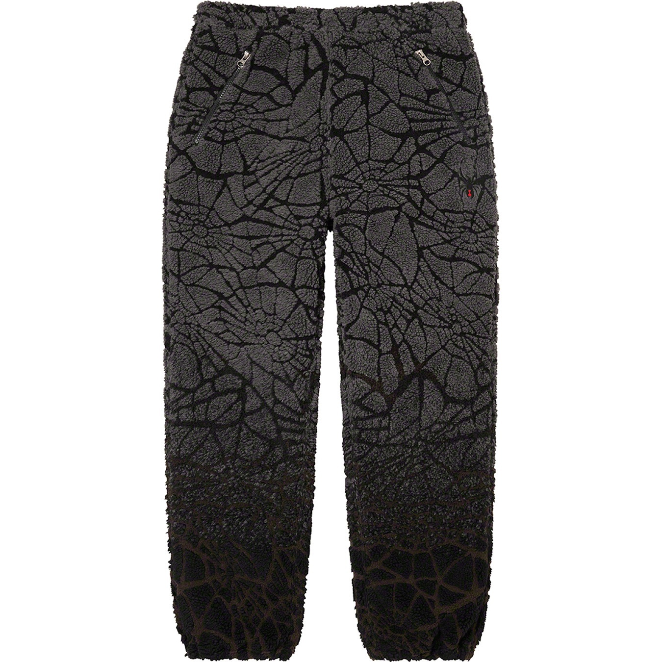 Supreme Supreme Spyder Web Polar Fleece Pant (FW22) - Black - $198