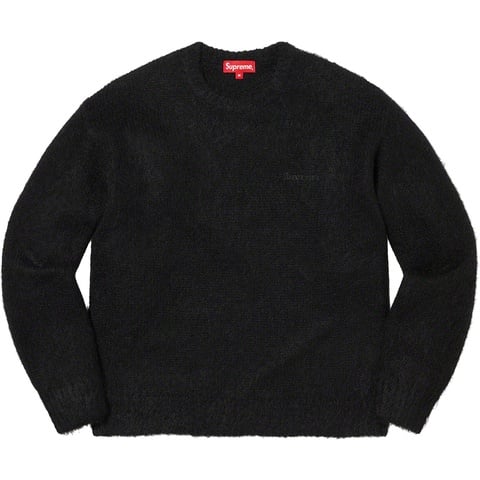 トップス Supreme Brushed Mohair Sweater Black M Mohair Sweater - fall/winter 2022 - Supreme