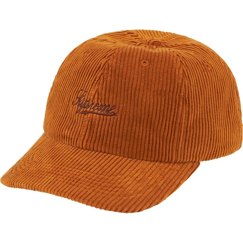 Supreme Script Corduroy 6-Panel - Burnt Orange