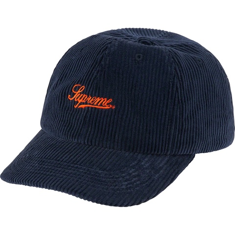 Supreme Script Corduroy 6-Panel - Navy