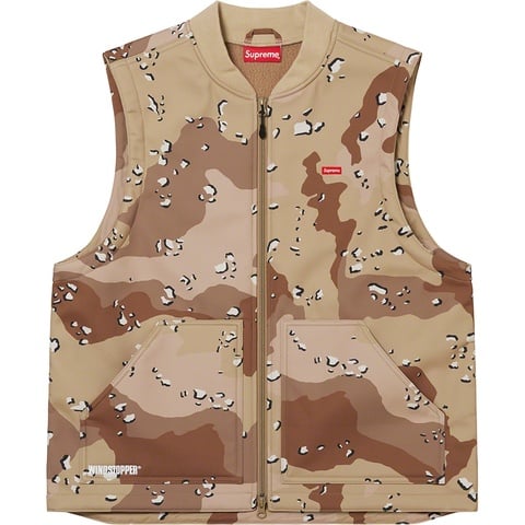supreme WINDSTOPPER Vest Sサイズ チョコチップカモ WINDSTOPPER® Work Vest - fall/winter 2022 - Supreme