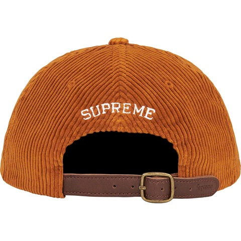 Supreme Script Corduroy 6-Panel - Burnt Orange