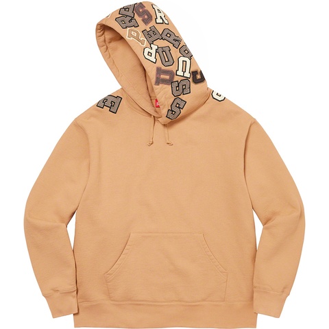 Supreme Scattered Appliqué Hooded Sweatshirt - Dark Tan