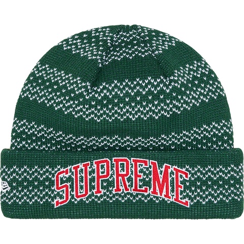 Supreme × New Era Split Beanie Supreme New Era Split Beanie Brown - FW22 - US