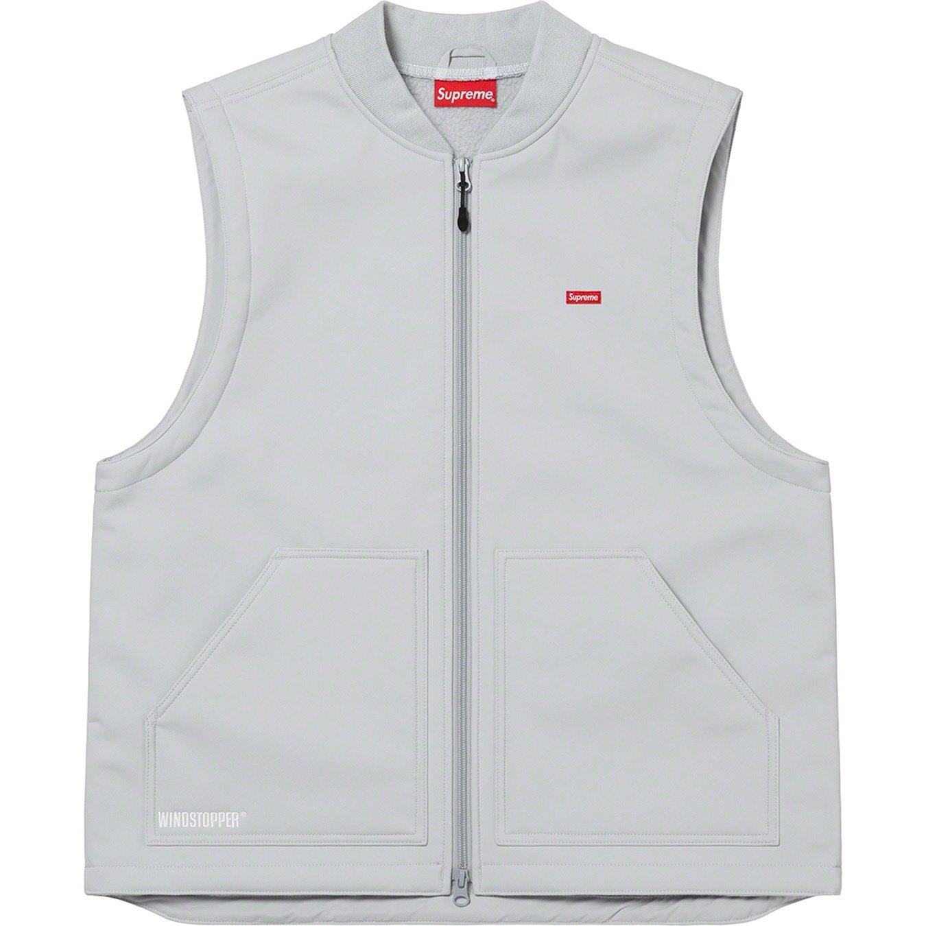 Supreme WINDSTOPPER Work Vest (FW22) - Light Grey - $158
