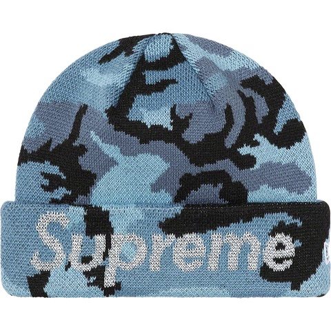 Supreme New Era® Split Beanie - Blue