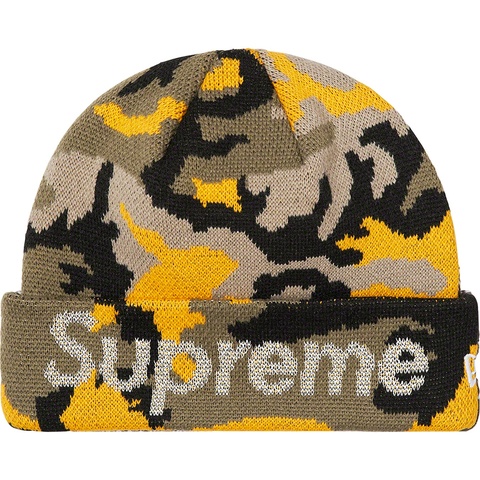 Supreme New Era® Split Beanie - Brown