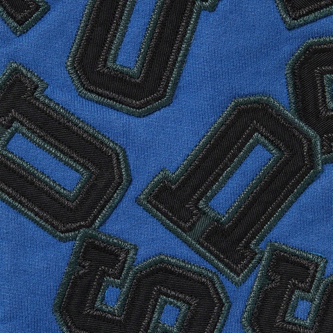 Supreme Scattered Appliqué Hooded Sweatshirt - Washed Royal