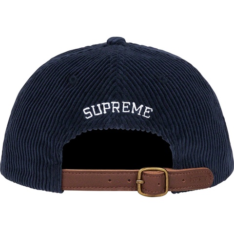 Supreme Script Corduroy 6-Panel - Navy