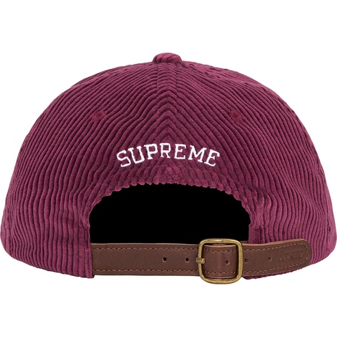 Supreme Script Corduroy 6-Panel - Magenta