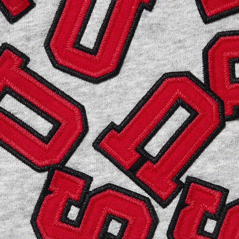 Supreme Scattered Appliqué Hooded Sweatshirt - Heather Grey