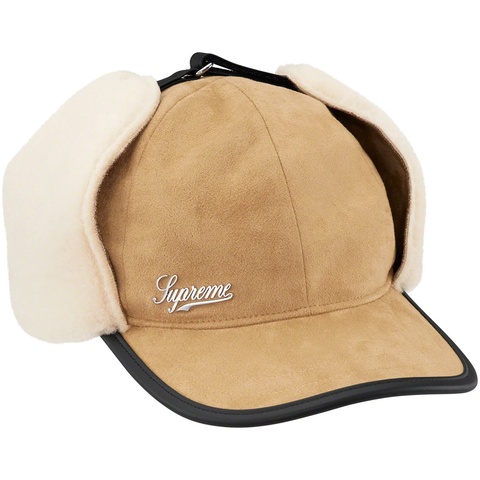 Supreme Shearling Earflap 6 Panel - Tan