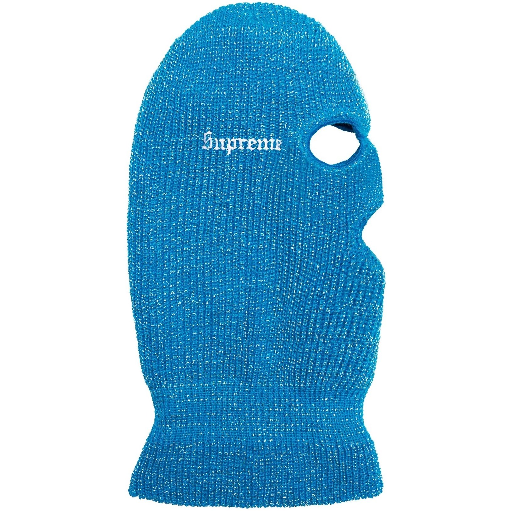 Supreme Lurex Balaclava (FW22) - Bright Blue - $44