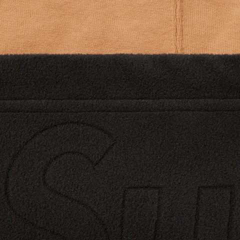 Supreme Double Hood Facemask Zip Up Hooded Sweatshirt - Light Brown