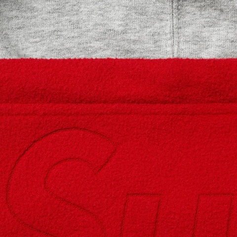 Supreme Double Hood Facemask Zip Up Hooded Sweatshirt - Heather Grey