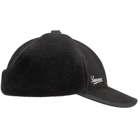Supreme Shearling Earflap 6 Panel - Black