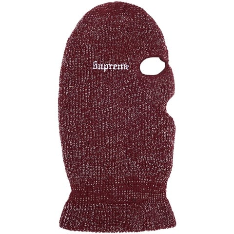 Supreme Lurex Balaclava - Burgundy