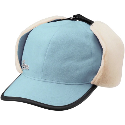 Supreme Shearling Earflap 6 Panel - Light Blue