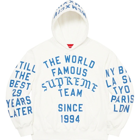 Supreme Supreme Team Flocked Hooded Sweatshirt - Colorway