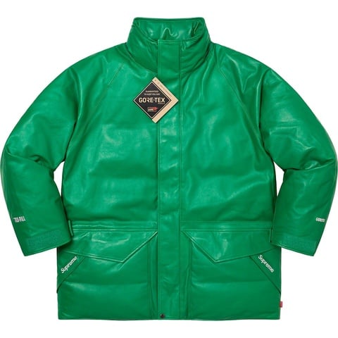 Supreme GORE-TEX Leather 700-Fill Down Parka - Green