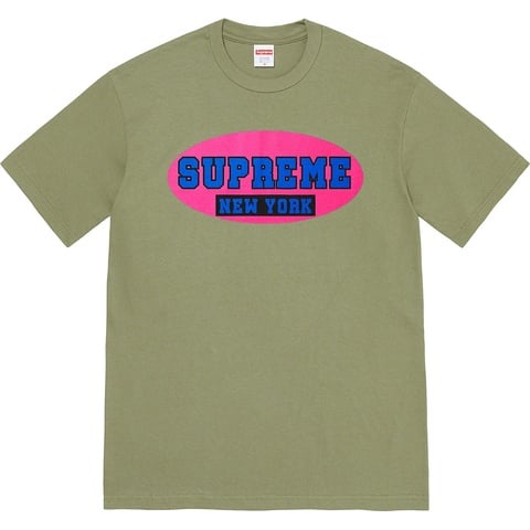 Supreme New York Tee - Light Olive