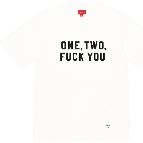 Supreme One Two Fuck You S/S Top - White