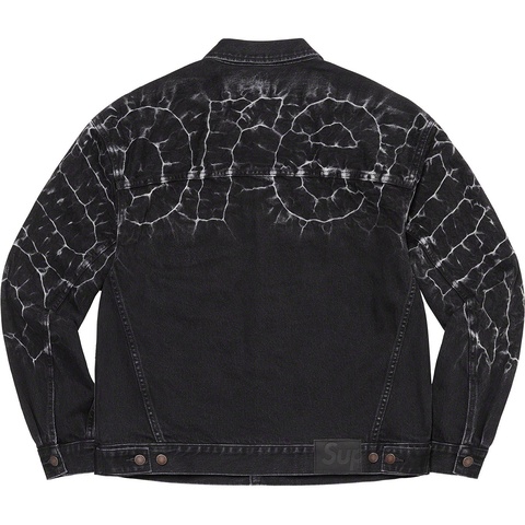 Supreme Shibori Denim Trucker Jacket - Black