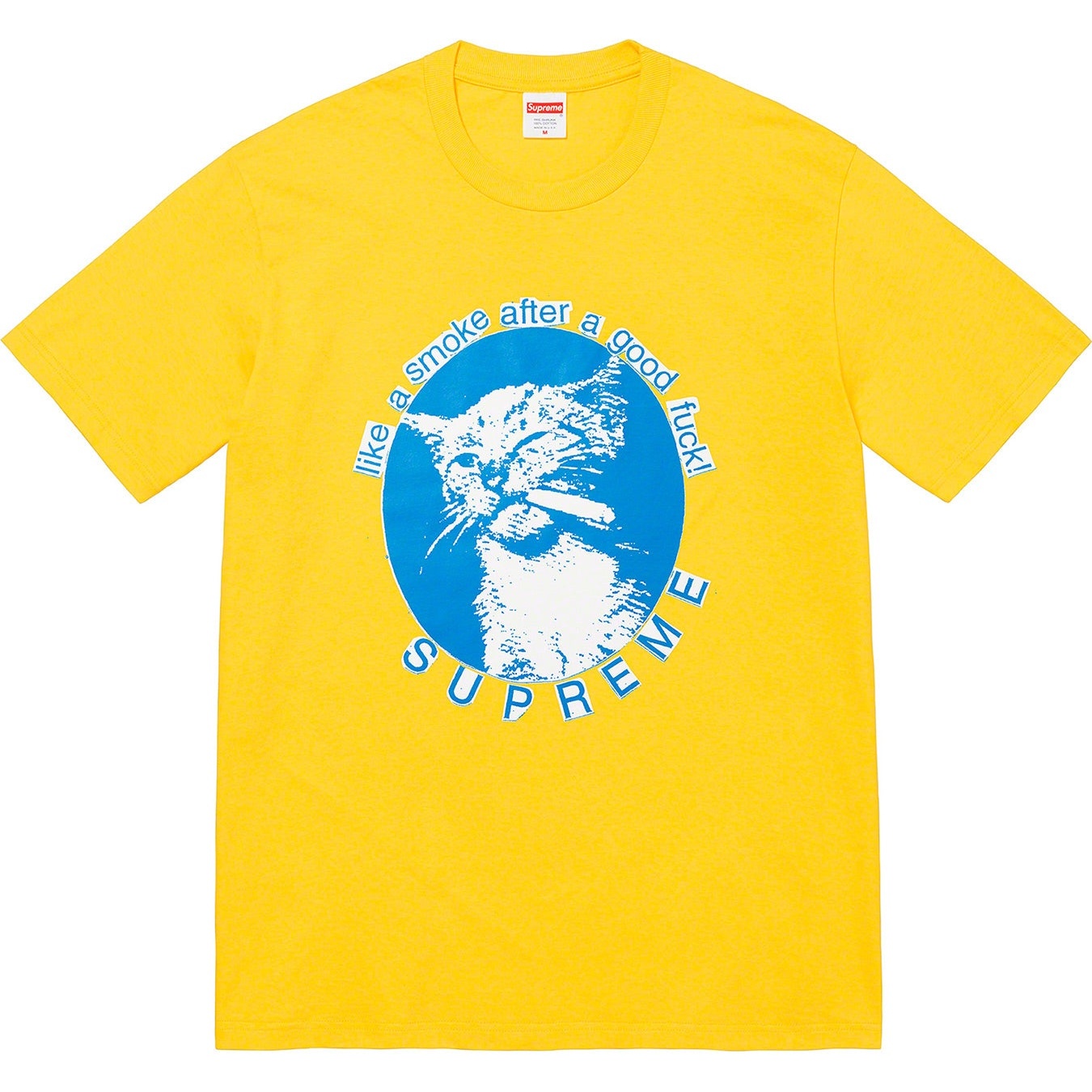 Supreme Smoke Tee (SS23) - Yellow - $40
