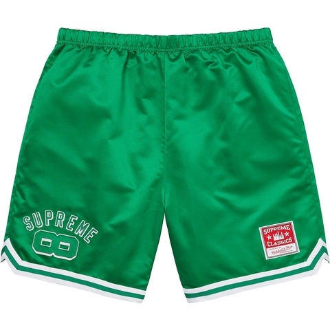 Supreme Supreme®/Mitchell & Ness® Satin Basketball Short - Green