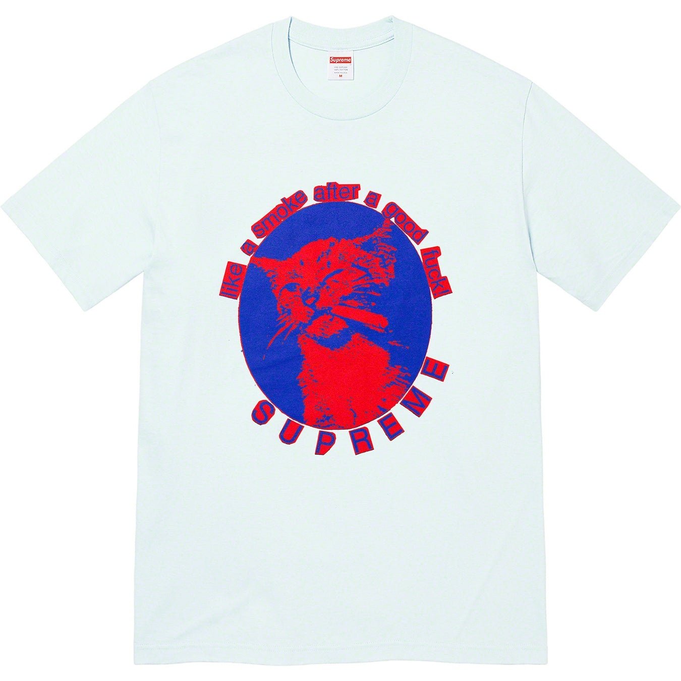 Supreme Smoke Tee (SS23) - Pale Blue - $40