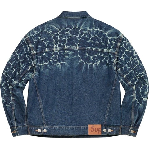 Supreme Shibori Denim Trucker Jacket - Rigid Indigo