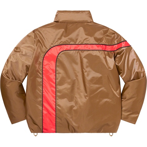 Supreme Stripe Puffer Jacket - Mustard